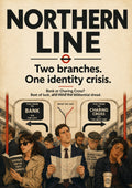 Northern Line Identity Crisis London Underground art print by towelme