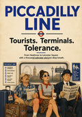 Piccadilly Line: Journeying Through London London Underground art print by towelme