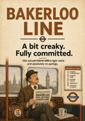 The Classic Bakerloo Journey London Underground art print by towelme