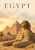 Giza Plateau at Golden Dawn world travel art print by towelme