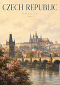 Prague in Golden Light world travel art print by towelme