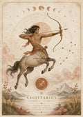 Sagittarius Celestial Archer celestial zodiac art print by towelme